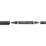 STAEDTLER marqueur permanent 348 lumocolor duo, noir