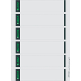 LEITZ etiquette pour dos de classeur, 39 x 192 mm, gris