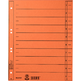 LEITZ Intercalaires, format A4 extra large,en carton manille