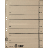 LEITZ Intercalaires, format A4 extra large,en carton manille
