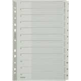 LEITZ intercalaires en carton mylar, chiffres, A4, 1-12,gris