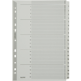 LEITZ intercalaires en carton mylar, chiffres ,A4, 1-20,gris