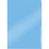 LEITZ pochette transparente Premium, format A4, PVC, bleu,