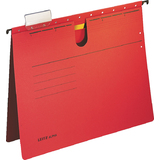 LEITZ dossiers suspendus ALPHA, A4,reliure commerciale rouge