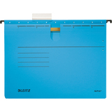 LEITZ dossiers suspendus ALPHA, A4, reliure commerciale,bleu