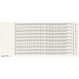 LEITZ bandes d'organisation, chelle 3/ chelle 4, blanc