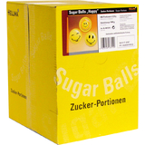 HELLMA sachets de sucre Sugar balls "Happy", prsentoir en