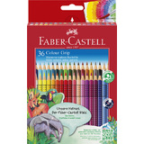 FABER-CASTELL crayons de couleur Colour GRIP, tui de 36