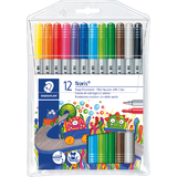 STAEDTLER feutre de coloriage double pointe Noris,tui de 12
