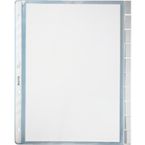 LEITZ pochettes intercalaires, en blanc, A4, PP,10 touches