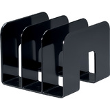 DURABLE porte-revues TREND, plastique, 3 compartiments, noir