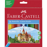 FABER-CASTELL crayons de couleur hexagonaux castle tui en