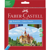 FABER-CASTELL crayons de couleur CASTLE, tui de 48