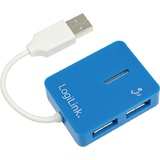 LogiLink hub USB 2.0 Smile, 4 ports, bleu