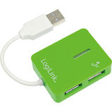 LogiLink hub USB 2.0 Smile, 4 ports, vert