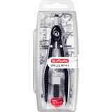 herlitz compas  rglage rapide my.pen, noir/gris, bote