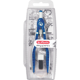 herlitz compas  rglage rapide my.pen, bleu/blanc
