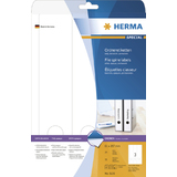HERMA etiquette dos de classeur SPECIAL, 61 x 297 mm, blanc