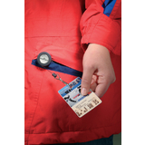 DURABLE porte-badge avec mousqueton, anthracite