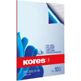 Kores papier carbone, format A4, 10 feuilles, bleu