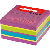 Kores bloc-note cube "Spring", 75 x 75 mm, 4 couleurs