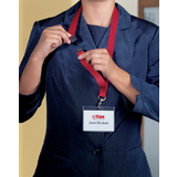 DURABLE lacet textile 20 avec fermeture de sécurité, rouge