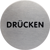 DURABLE piktogramm "Drcken", Durchmesser: 65 mm, silber