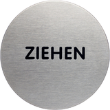 DURABLE piktogramm "Ziehen", Durchmesser: 65 mm, silber