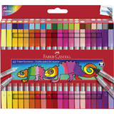 FABER-CASTELL feutre double pointe, tui de 40