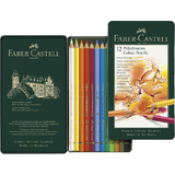 FABER-CASTELL crayons de couleur POLYCHROMOS, tui en mtal