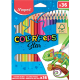 Maped crayon de couleur COLOR'PEPS Star, tui carton de 36