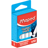 Maped craie pour tableau WHITE'PEPS, rond, blanc