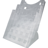 helit porte-brochures de table "the step grid", transparent