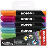 Kores marqueur permanent "K MARKER", pointe biseautée