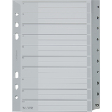 LEITZ intercalaires en plastique, numrot, format A5,1-10