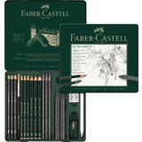 FABER-CASTELL kit PITT graphite medium, tui de 19 pices
