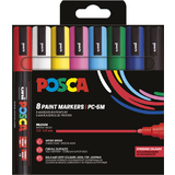 POSCA marqueur  pigment PC5M, tui de 8, assorti Standard