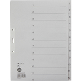 LEITZ intercalaires en papier naturel, numrot, format A4