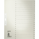 LEITZ intercalaires en papier naturel, numrot, format A4