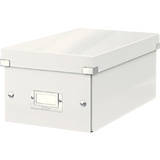 LEITZ Bote de rangement pour DVD click & Store, blanc