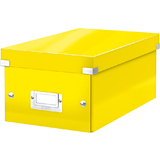 LEITZ Bote de rangement pour DVD click & Store, jaune