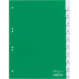 DURABLE intercalaires en plastique, PP, 10 touches