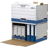 Fellowes caisse d'archives bankers Box, blanc/bleu