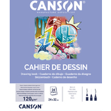 CANSON cahier  dessin, uni, 125 g/m2, 240 x 320 mm,