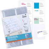 Oxford pochette pour cartes de visite,format A4, PP, 0,09 mm
