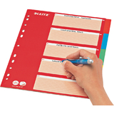 LEITZ intercalaires en carton, blanc, A4, 5 positions,