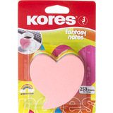 Kores bloc-note "Coeur", 250 feuilles, 5 couleurs