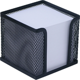 WEDO bloc cube avec botier "Office", fil mtallique, noir