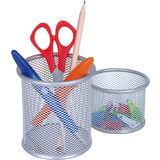 WEDO set de pots  crayons Office, argent, en fil de fer