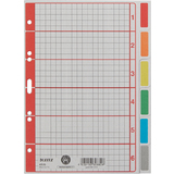 LEITZ intercalaires en carton extra solide, en blanc, A5, 6